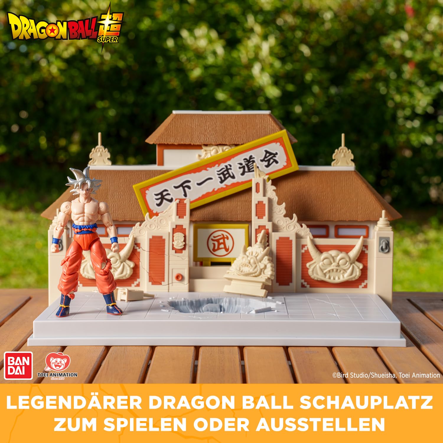 BANDAI - Dragon Ball Super - Tenkaichi Budokai Arena - Weltmeisterschaft der Kampfkünste - Diorama für Dragon Ball Figuren, Offizielle Kampfarena - Spielzeug ab 4 Jahren - 36790