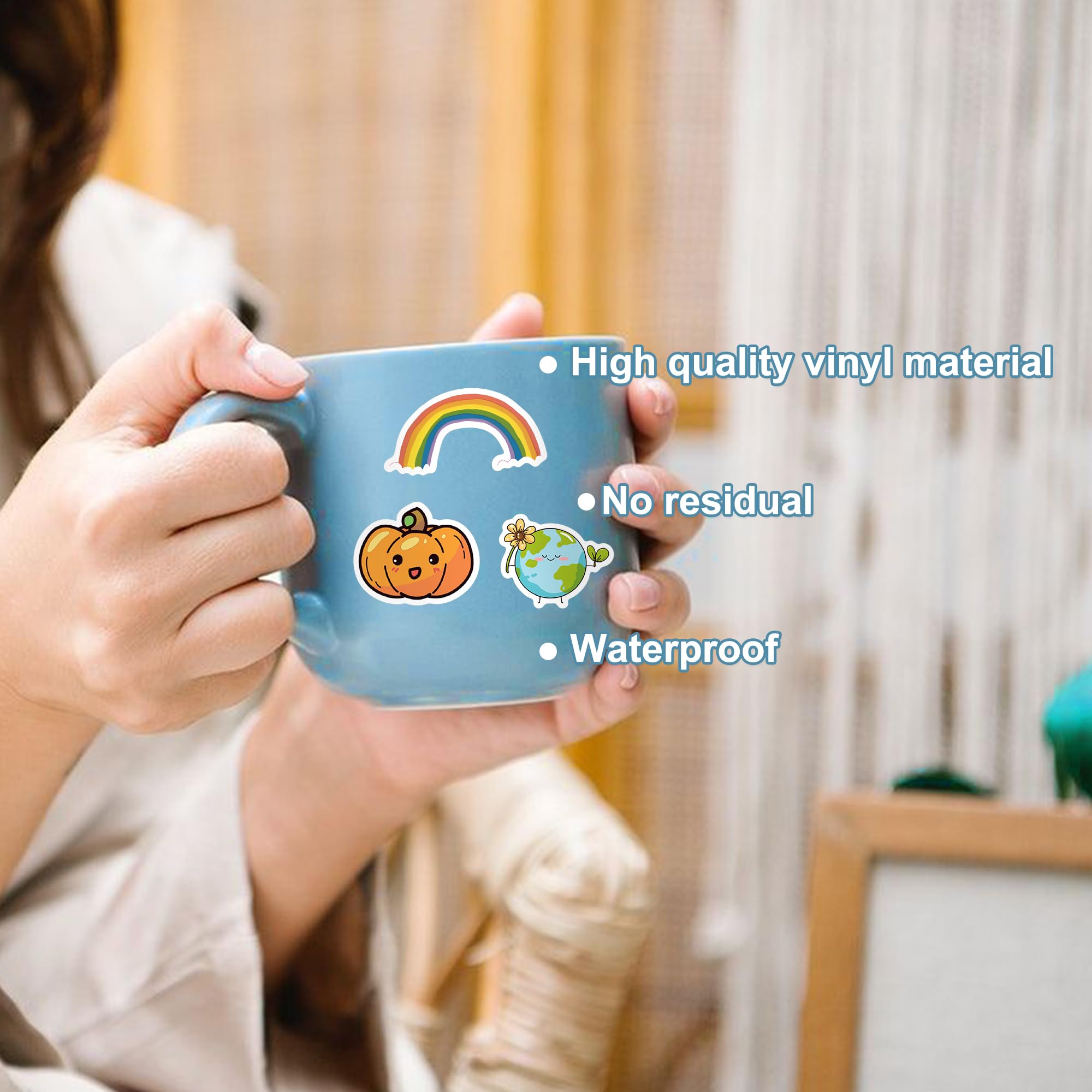Mini Stickers Pack for Laptop, Water Bottle 100Pcs Tiny Cute Animal Vinyl Waterproof Small Stickers Gifts for Teachers Teens Girls — view 5