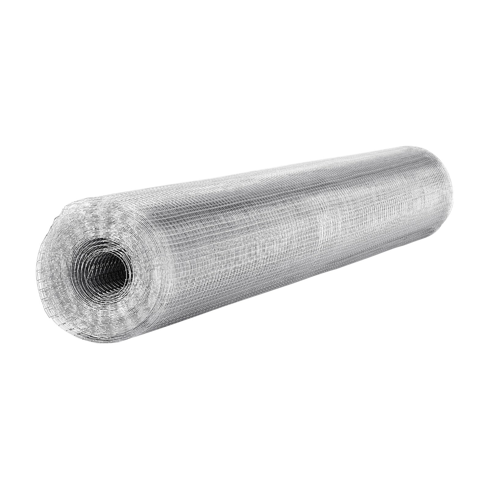VEVOR Malla Metálica 1,5 m x 15,2 m, Malla de Alambre Fina de 12,7 mm x 12,7 mm, Rollo de Rejilla Metálica de Acero Galvanizado para Gallinero Conejero Jardín de Plantas, Previene Ratones Roedores