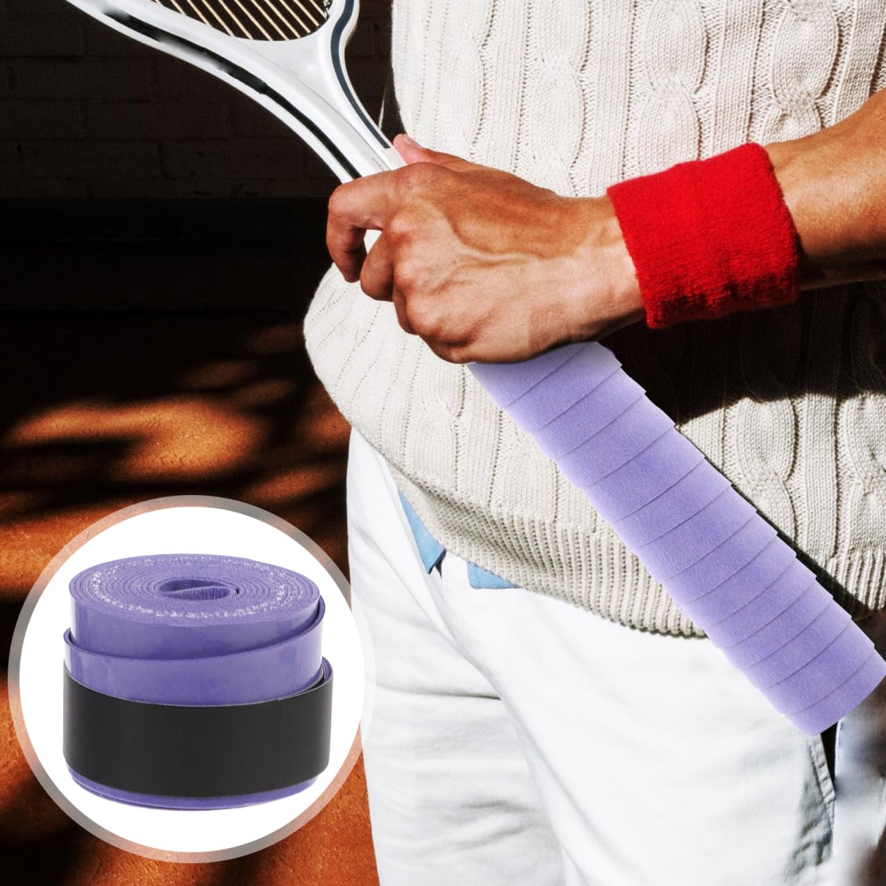 UPKOCH Colla per Racchette da Badminton overgrip per Racchette da Badminton Impugnatura Assorbente per Racchetta da Tennis bandalette strenne strenna Nastri per Racchette Leggeri