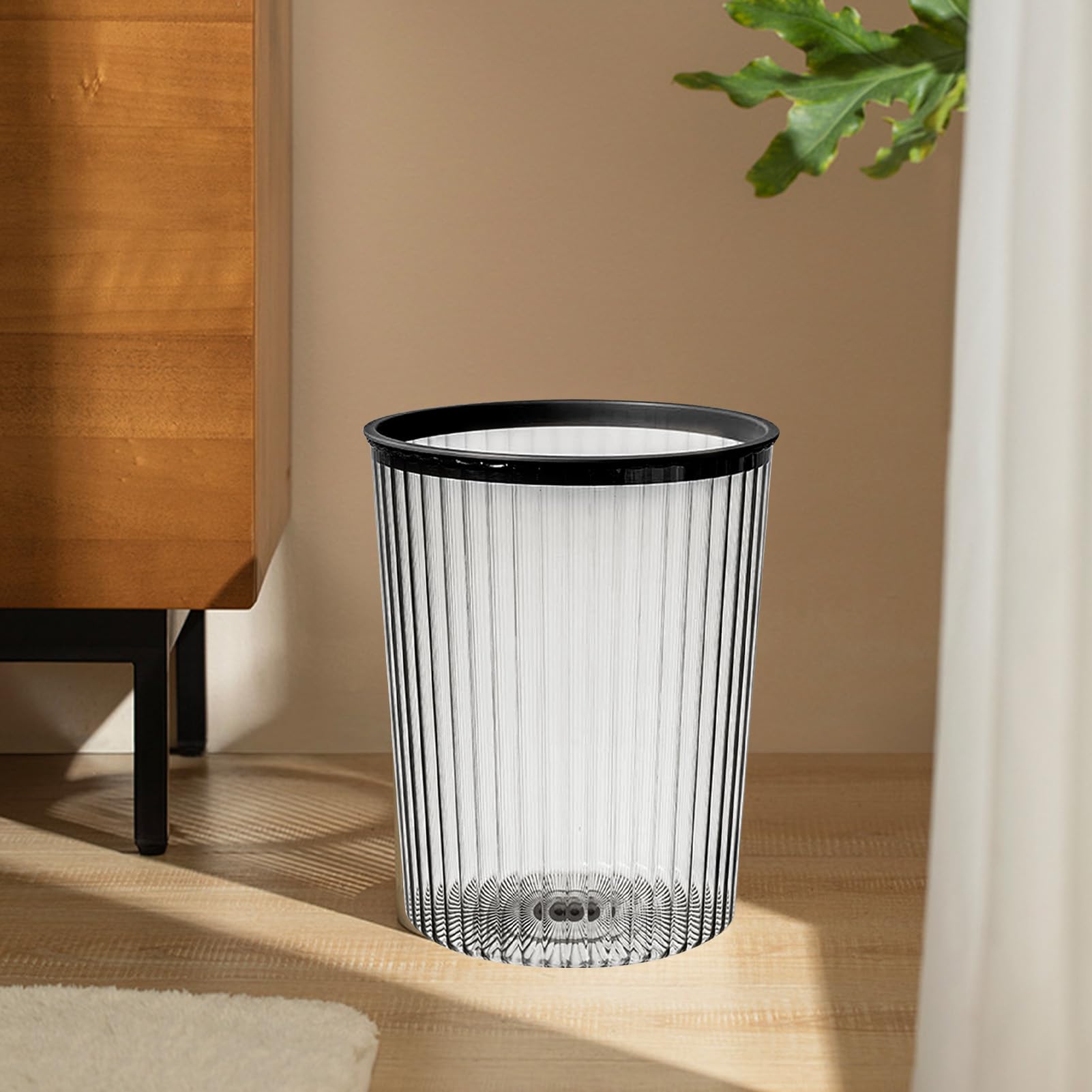 Porta pennelli da trucco in plastica di grande capacità, design a scorrimento laterale attrezzato e base girevole a 360 gradi, organizer multi rotante per pennelli da trucco, rossetto (grigio)