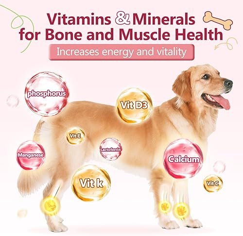Miniatura 4 de Glucosamina para perros, suplemento articular para perros, condroitina, MSM, cáñamo, cúrcuma, Omega 3 para aliviar el dolor y la salud de la piel,