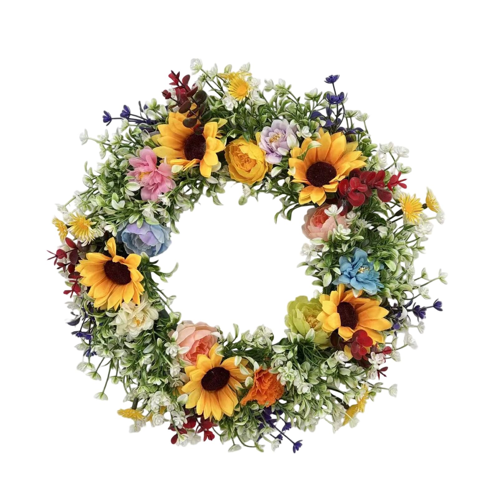 Sunflower Wreaths for Front Door, Fall Decorations for Home, Farmhouse Autumn Wreath for Home Porch Thanksgiving Harvest Table Centerpiece Decorations