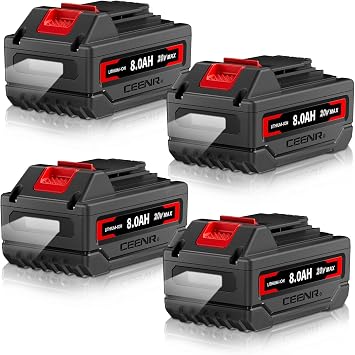 LB2X4020 8.0Ah Battery Compatible with Black and Decker 20V Lithium Battery Compatible with Black and Decker Battery Charger 4Packs