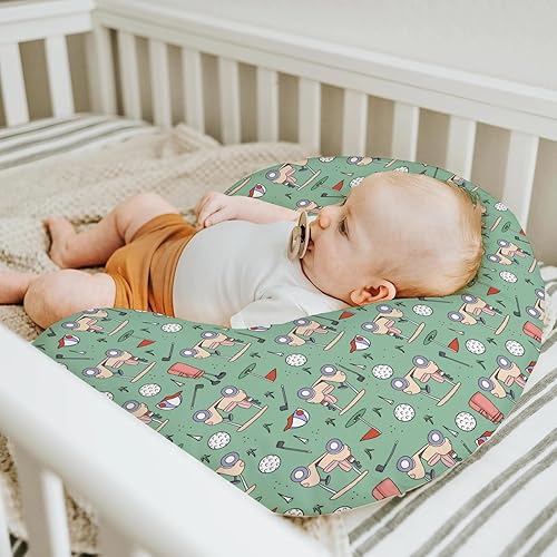 Miniatura 5 de Fundas de almohada de lactancia para bebés de golf para niños y niñas, deportes, golf, guardería, alimentación, almohadas para lactancia materna,