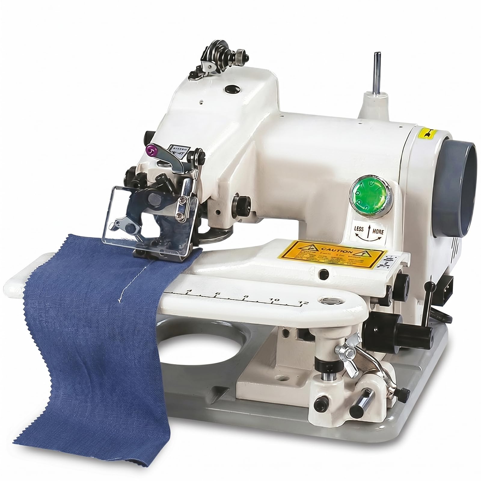 Máquina de dobladillo portátil de punto ciego, máquina de coser y bordar, equipo de longitud de puntada ajustable de 10 agujas, paso de aguja de 3 a 8 mm, velocidad de 1200 rpm, adecuada para alterar