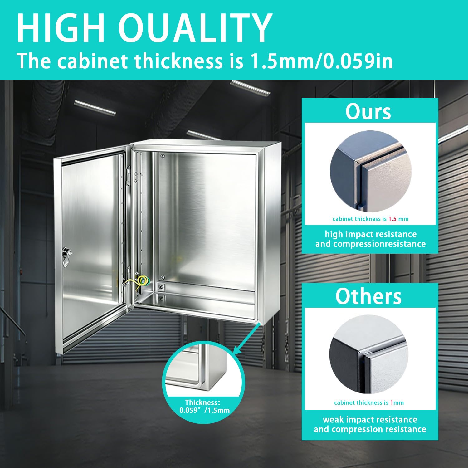Stainless Steel Electrical Enclosure - IP66 Waterproof -2