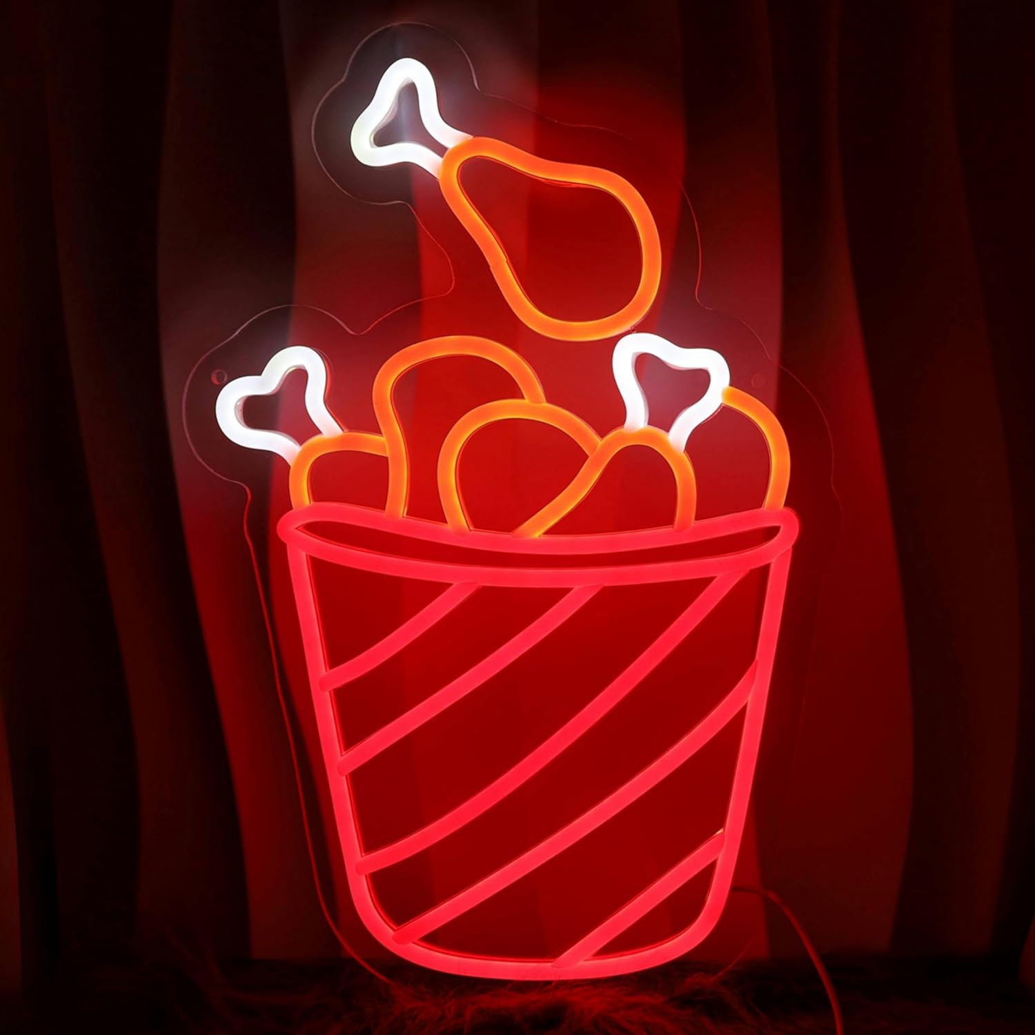 Chicken Neon Sign LED Light Dimmable USB Powered Neon Sign