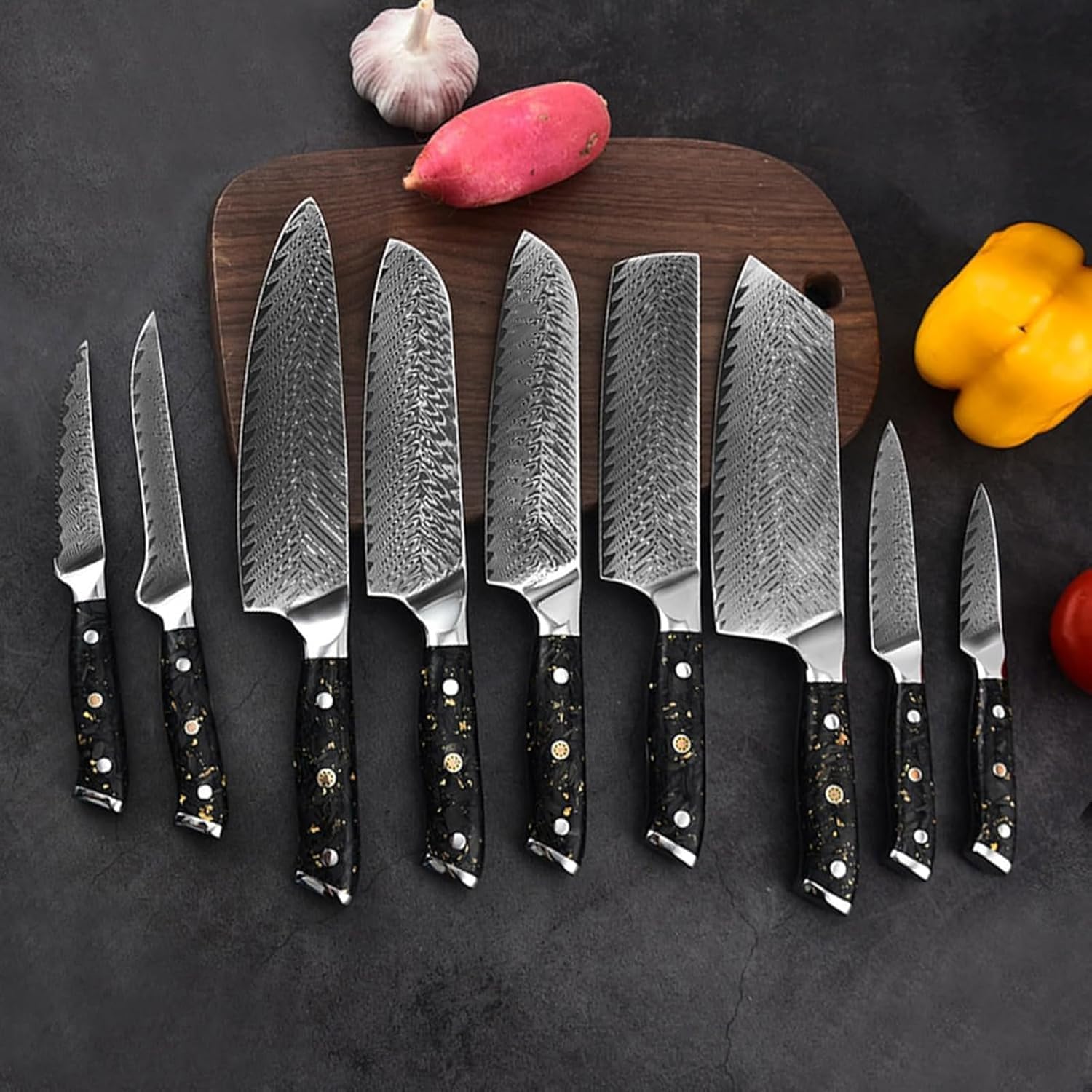 14-Piece Knife Sets for Kitchen with Block Kitchen Knife Set German Engineered Knife Informed by over 100 Years