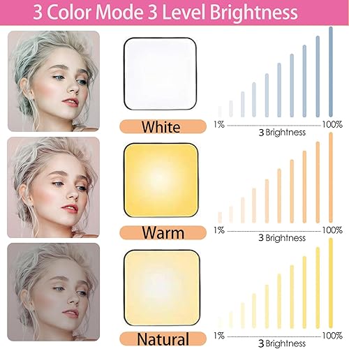 Miniatura 10 de AJDSE Funda con luz para selfie para iPhone 15, con iluminación flash, para selfie, recargable, LED, compatible con transmisión en vivo, maquillaje,