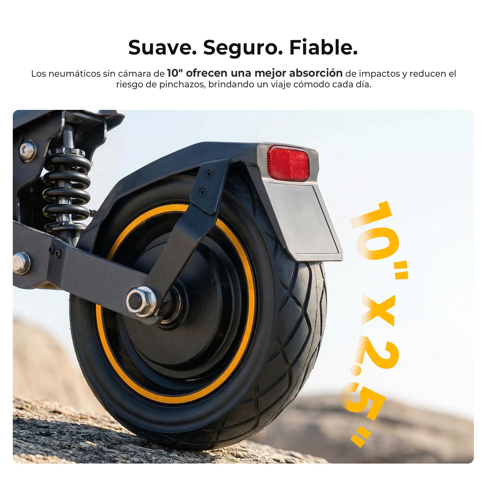 Patinete Eléctrico Ausom K20/K20 Pro, 90KM /70km Autonomía, Batería 48V, Suspensión ShocFree, Neumáticos 10", Frenos de Disco+E-ABS, Scooter eléctrico