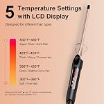 1/2 Inch Small Curling Iron, 13mm Skinny Curling Wand for Short Hair, Pixie Cuts & Bangs, Ceramic Thin Hair Curler for Tight Ringlets & Spiral Curls, Travel Dual Voltage, up to 480°F
