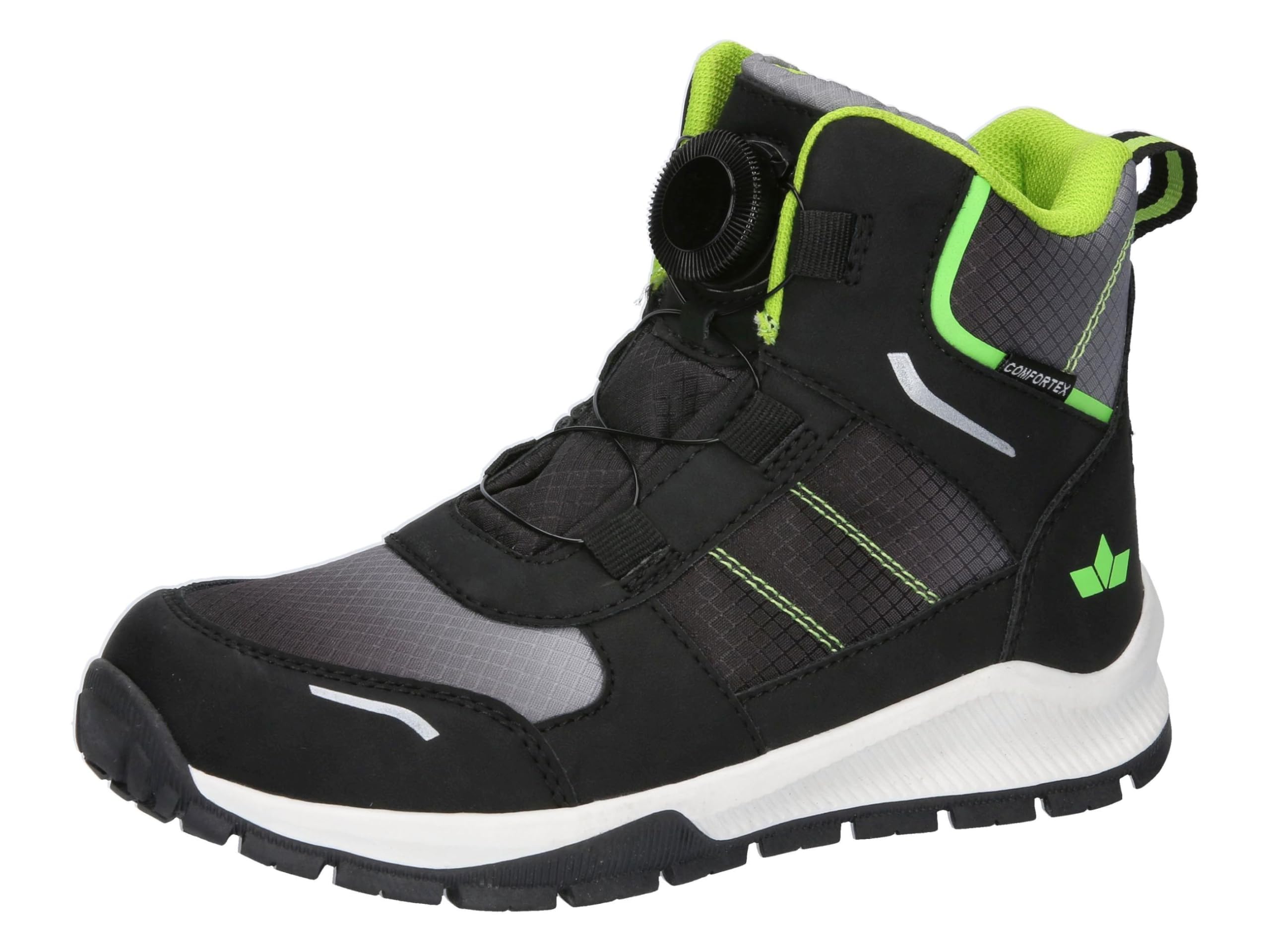 Lico Akima Winter Boots, Schwarz/Grau/Lemon, 11 UK Child