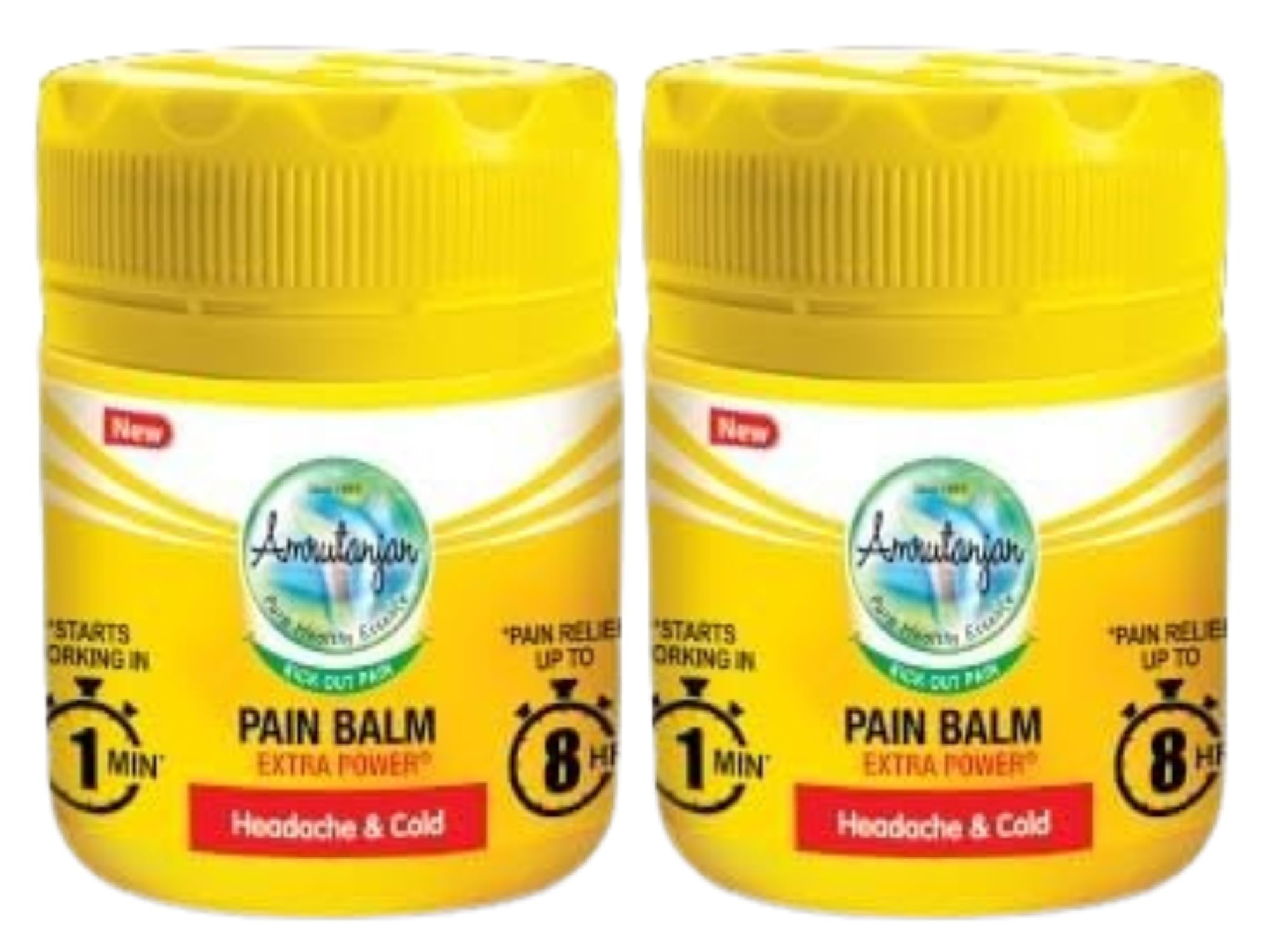Amrutanjan Pain Balm Extra Power - 27.5 ml | Suitable for Headache, Stress, Cold | 100% Ayurvedic | Starts working within 1 minute| Pack of 2 (B08K94PYZG) Amazon Price History, Amazon Price Tracker