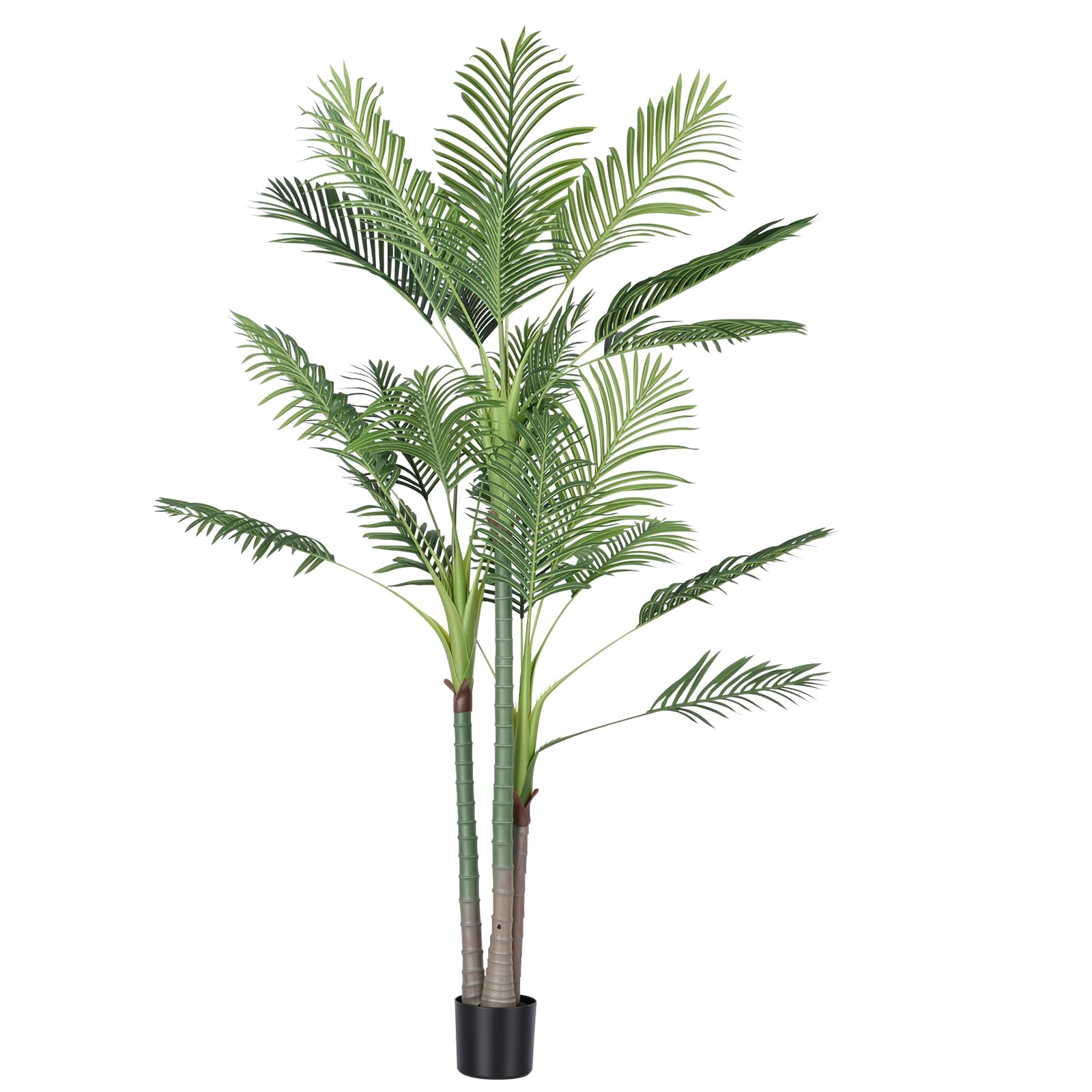 Panana 214cm Large Faux Palm Tree–Artificial Plant with Pot (1 Pack)