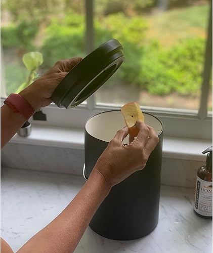 Miniatura 5 de Contenedor de cerámica para compostaje negro