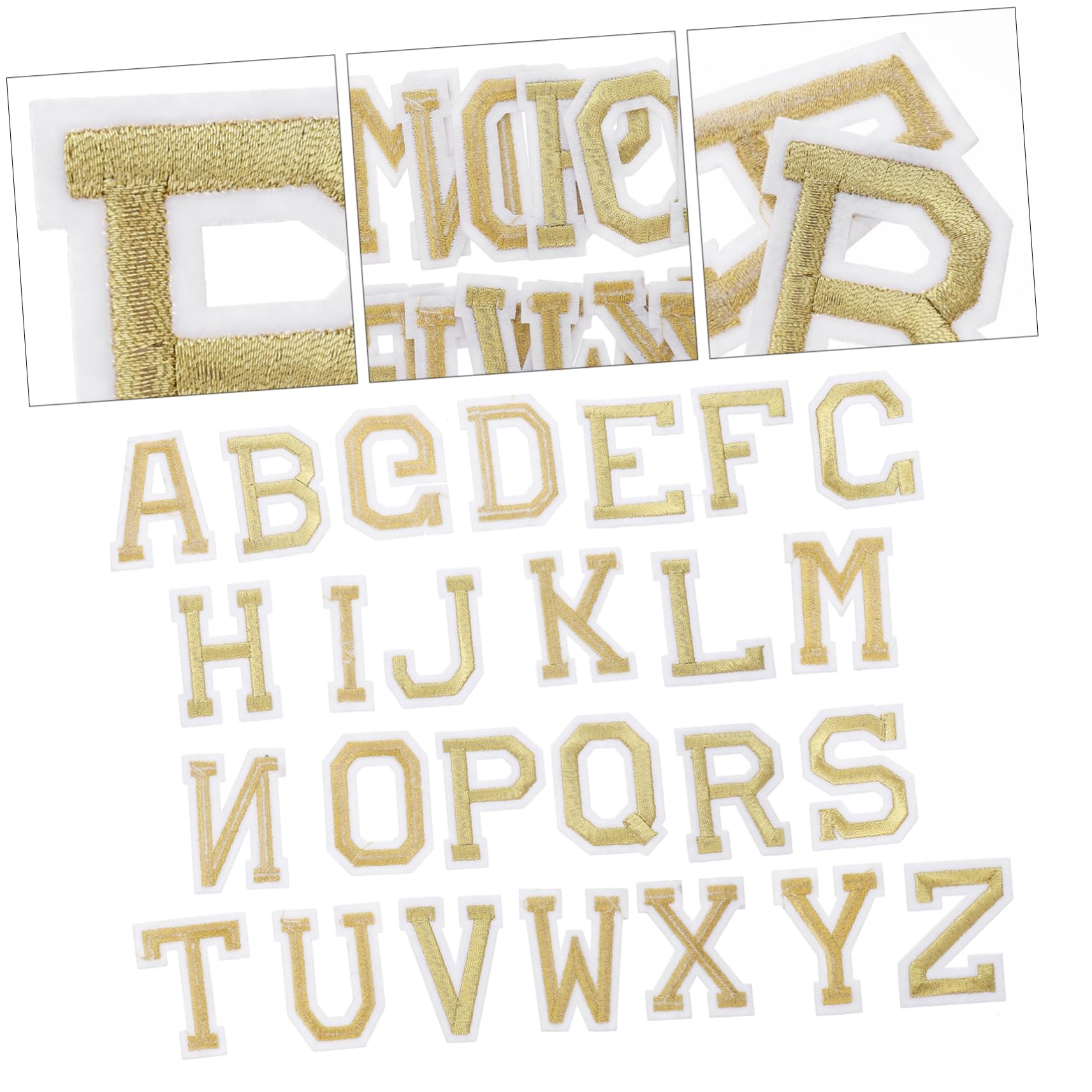Tofficu 6sets Toppe Ricamate Termoadesive Per Abbigliamento e Accessori Lettere Per Decorazioni Fai Da Te e Riparazioni Di Jeans e Borse