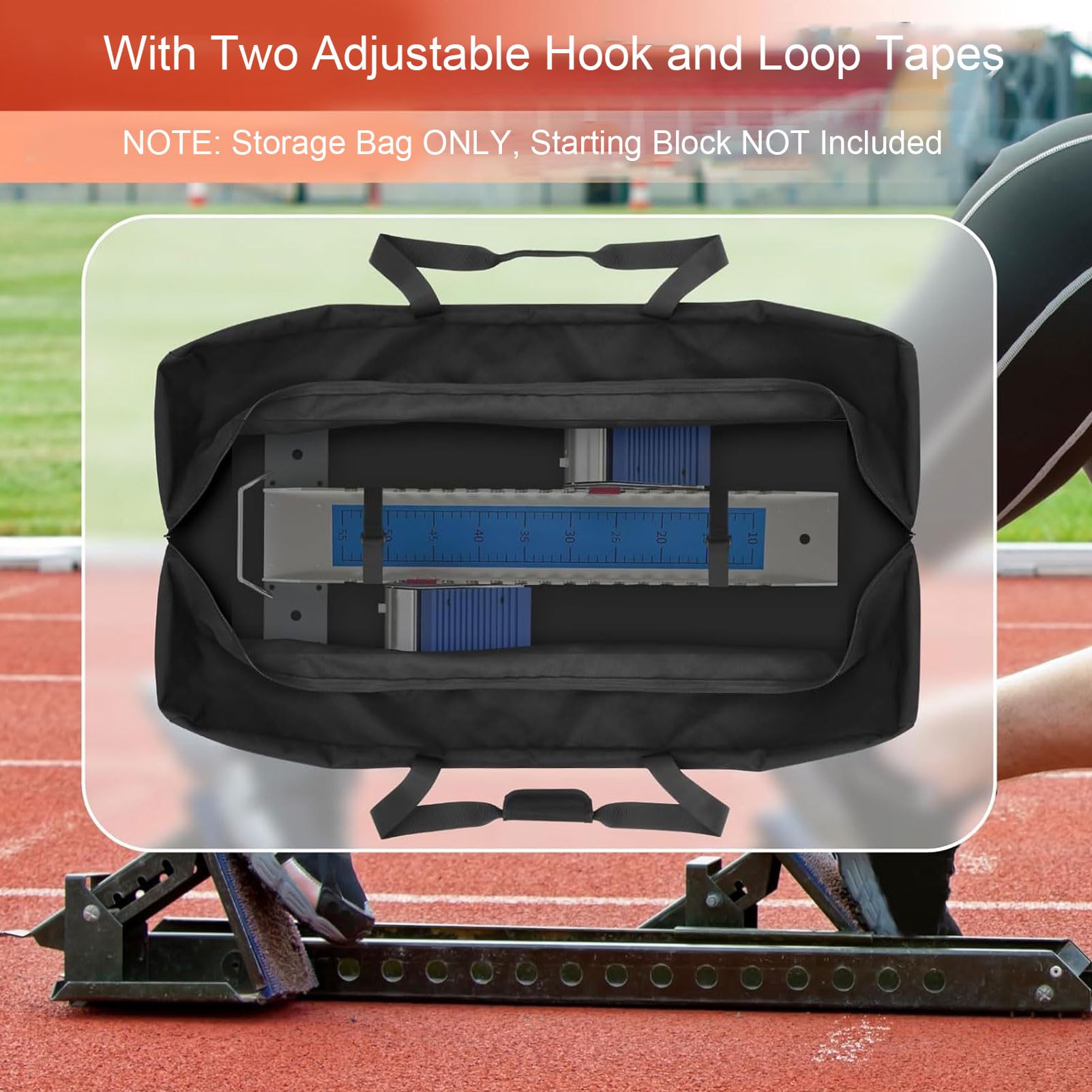 Generic Bolsa para Bloque de Arranque a Prueba de Agua, Espaciosa Bolsa de Transporte de Tela Oxford, Conveniente para Corredores y Atletas, Equipo de Viaje y Deportivo