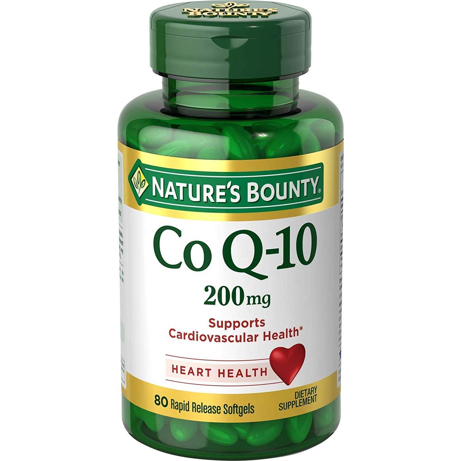 Nature's Bounty Co Q-10 Extra Strength 200 mg Softgels 80 ea (Pack of 3)