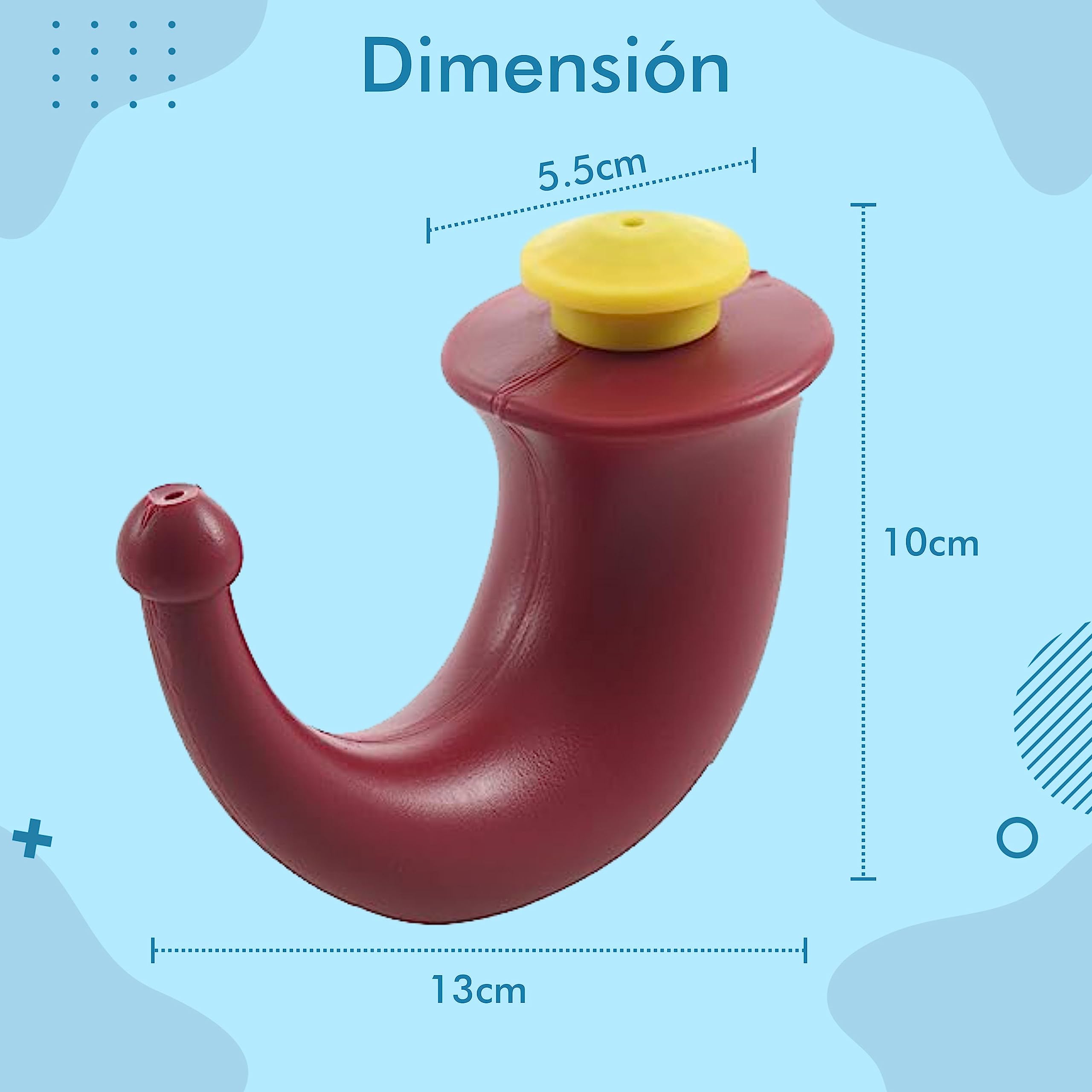 Neti Pot en forme de corne | Lota nasale | Lota nasale adulte | 200 ml | Lota nasale en plastique | Lavage nasal