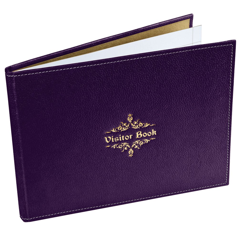 Ecoleatherette Eco Friendly Handcrafted Visitor book Guest Book Exhibitor Book (Wine) Amazon
