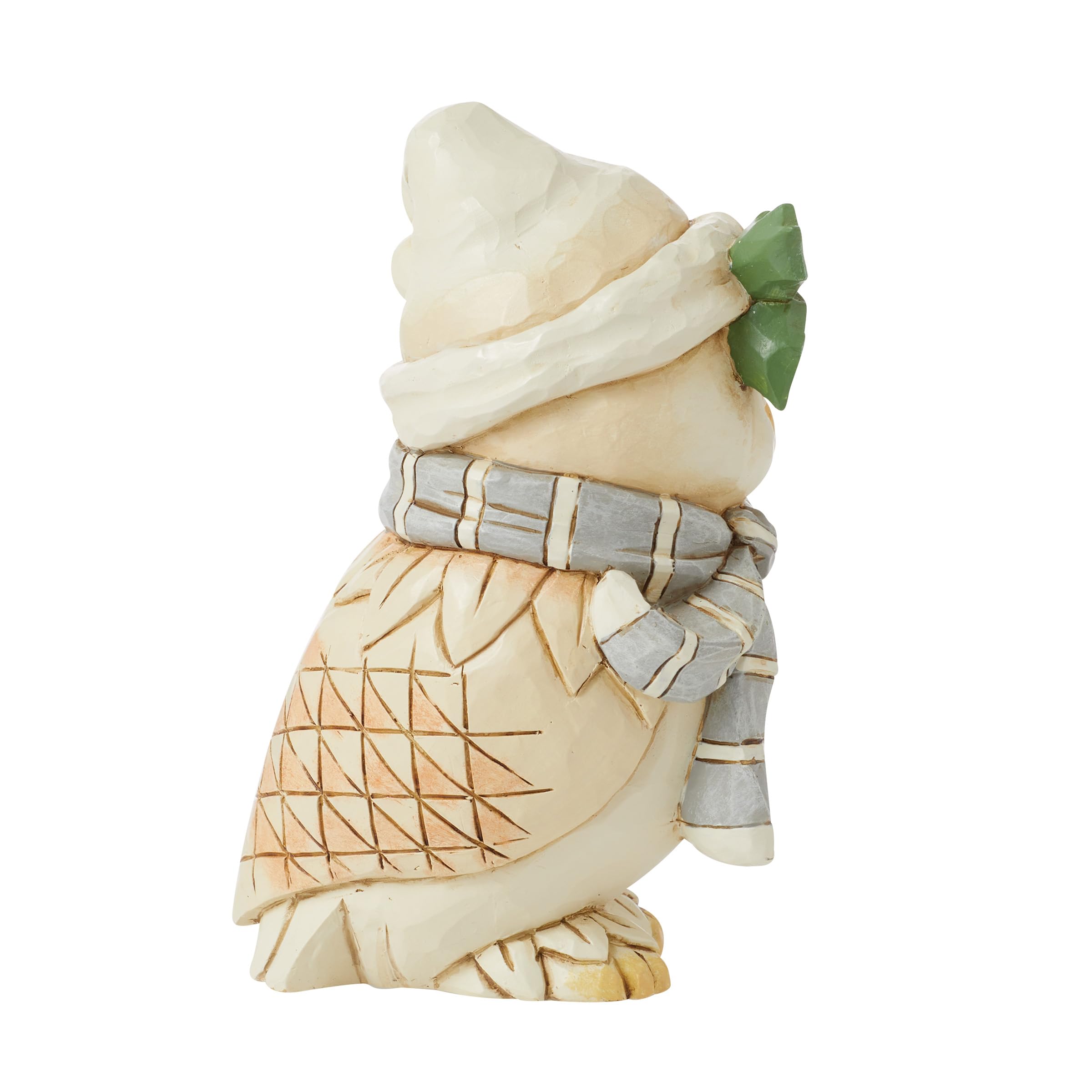 Heartwood Creek by Jim Shore White Woodland Owl with Scarf Figurine
