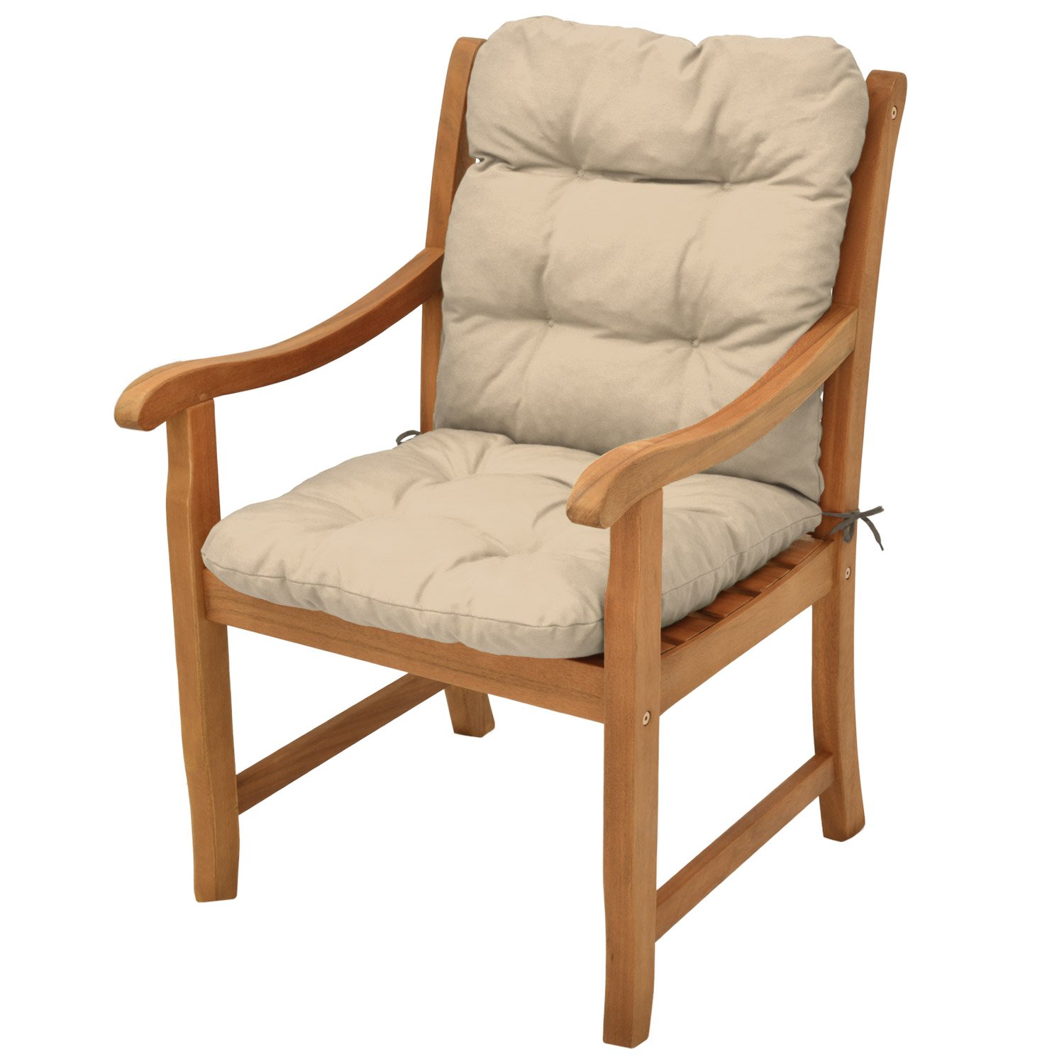 Beautissu Lowback Outside Garden Chair Cushion 100x50x8cm Flair NL – Garden  Pillow for Recliner Patio Chair Sunbed Bench Seat Pads for Garden Chairs