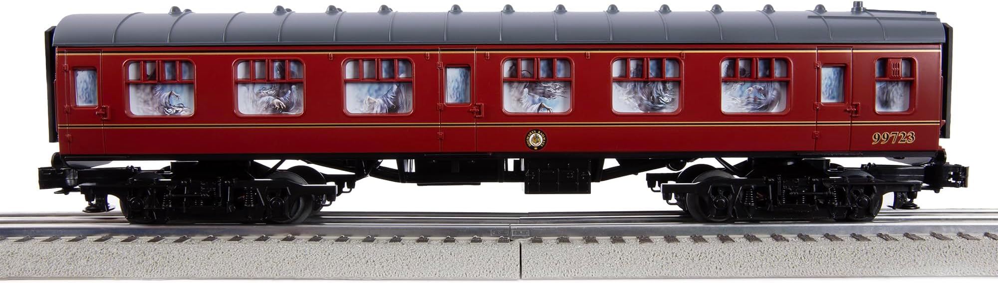 Trains - Dementors Coach with Sounds #99723, O Gauge, Red,grey