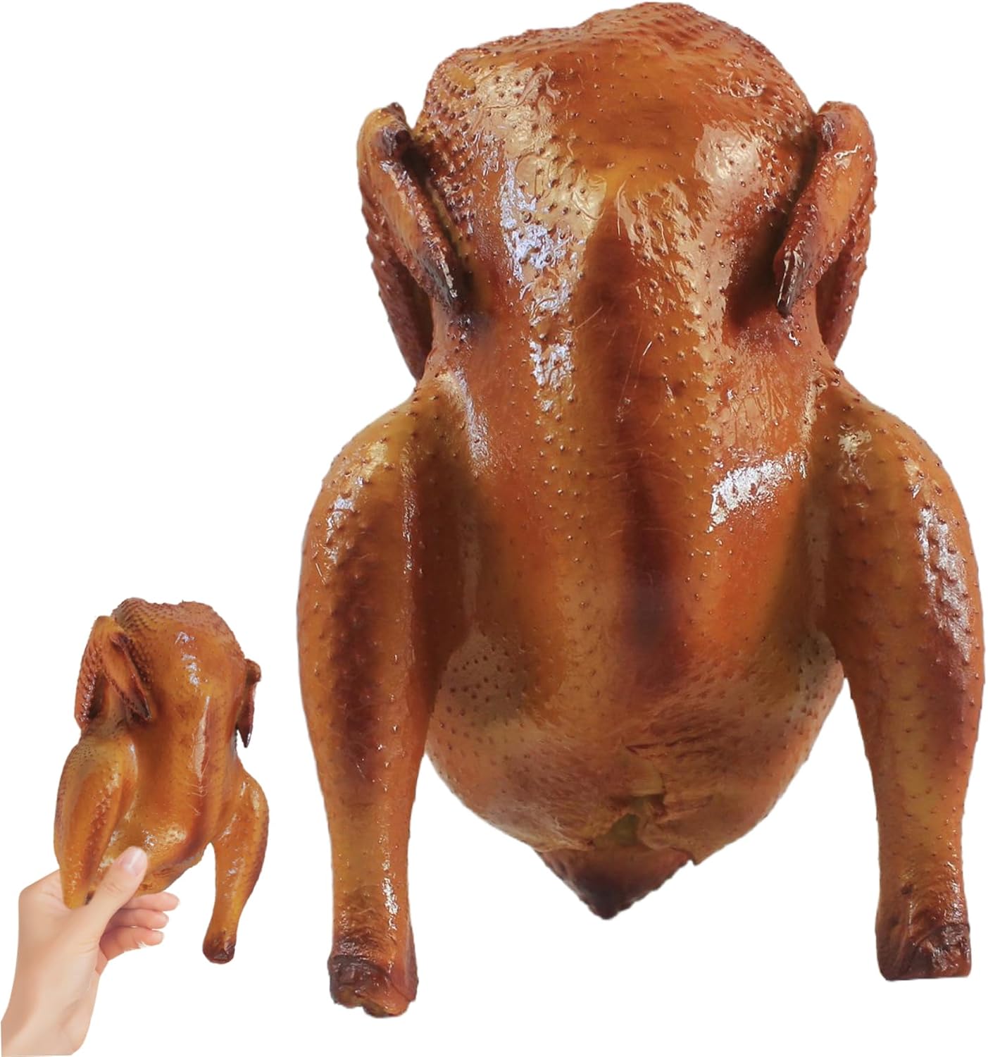 Yeory Artificial Roast Chicken, Chicken Christmas Ornament, Fake Roast Chicken, Meat Chicken Model, Chicken Sculpture Figurine
