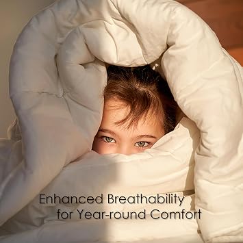 EP Mode Pure Wool Comforter, Thermal-Weight for Winter, Twin