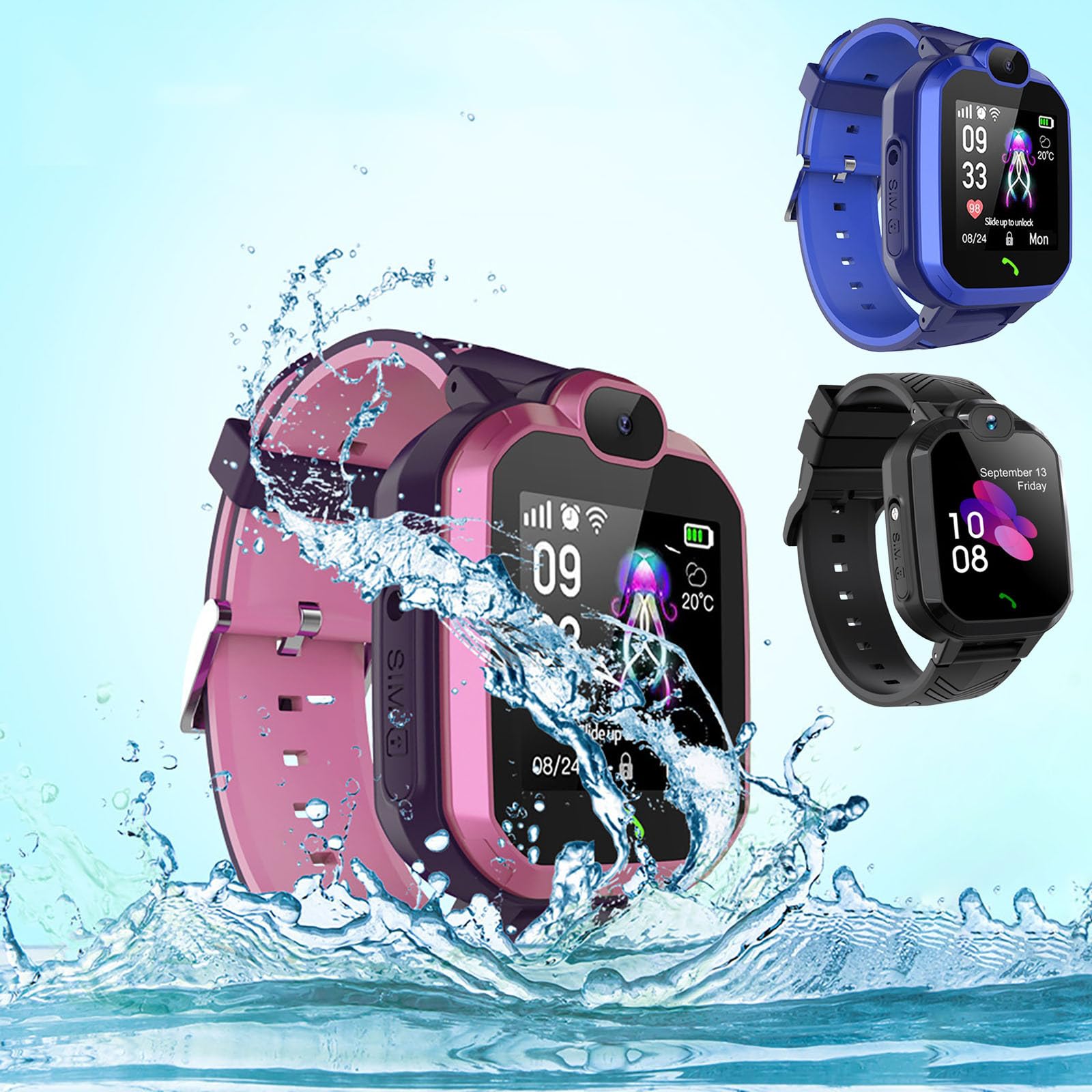 𝖪𝗂𝖽𝗌 𝖲𝗆𝖺𝗋𝗍 𝖶𝖺𝗍𝖼𝗁, 𝖳𝖾𝗅𝖾𝗉𝗁𝗈𝗇𝖾 𝖶𝖺𝗍𝖼𝗁, 𝖦𝖯𝖲 𝖯𝗈𝗌𝗂𝗍𝗂𝗈𝗇𝗂𝗇𝗀, Upgrade 𝖧𝗂𝗀𝗁-𝖽𝖾𝖿𝗂𝗇𝗂𝗍𝗂𝗈𝗇 𝖲𝖼𝗋𝖾𝖾𝗇 𝖯𝗁𝗈𝗍𝗈𝗀𝗋𝖺𝗉𝗁𝗒, Family Presents (Pink)