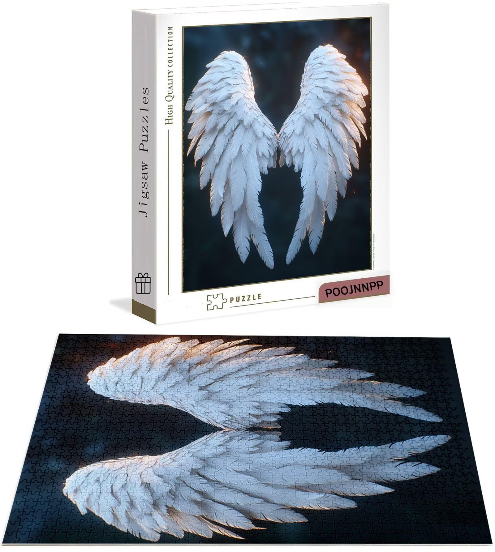 Puzzle 4000 Pezzi per Adulti e Ragazzi, 3 4 5 Anni Puzzle Angelo 6 7 8 Anni Giochi Educativi Sostenibili Con Motivi Per Adulti Da Gioco in Legno Di Alta Qualità Jigsaw Ala per Gioco Familiare B-6109