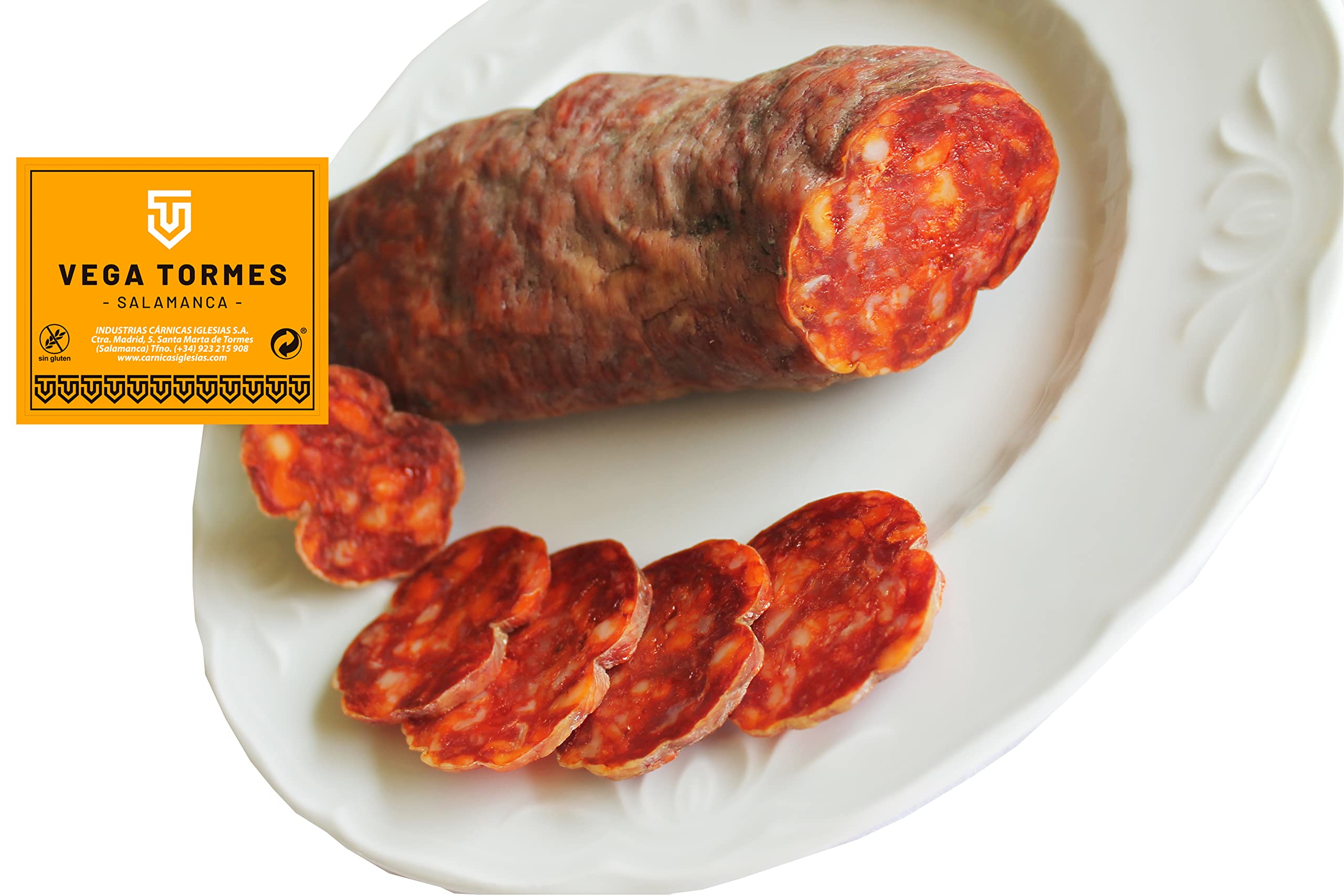 VEGA TORMES - Chorizo Extra 100% Natural Sin Aditivos Artesano, 400 Gramo