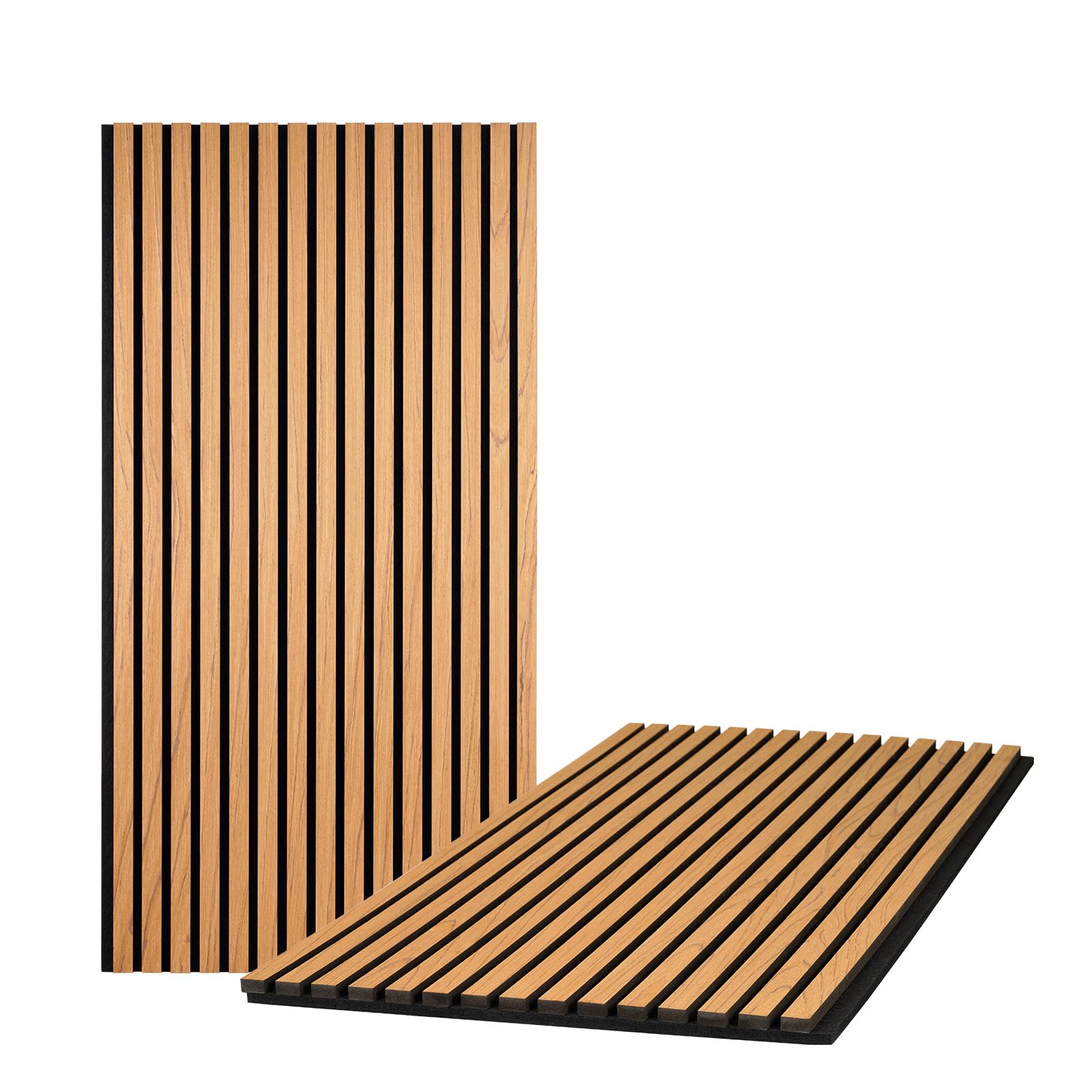 Amazon.com: QUEENLINK Wood Slat Wall Panels, 2 Pack Acoustic