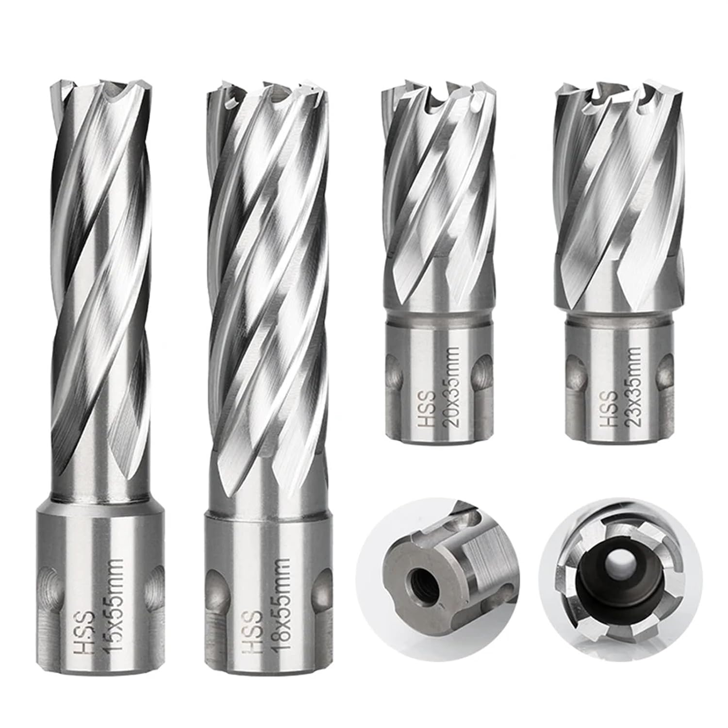 1Pcs HSS Hollow Drill Bit 12-18mm Metal Core 25x35mm