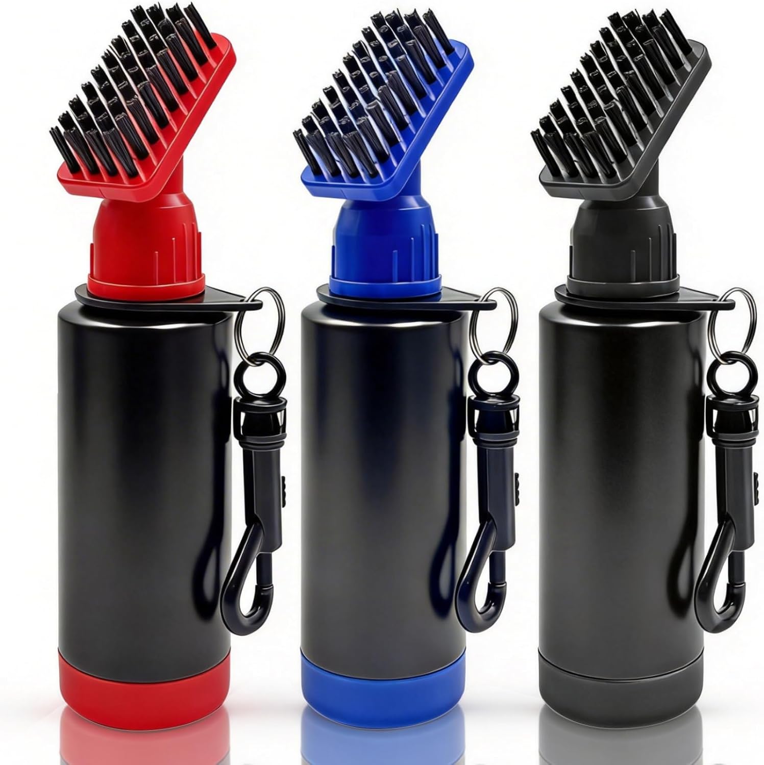 18 Pcs Golf Club Brush Groove Cleaner with Water Cleaning Brush Tool with Retainer Clip and Squeeze Water Bottle Holds 4 Oz Water Groove Cleaner Golf Gift/Accessories for Men