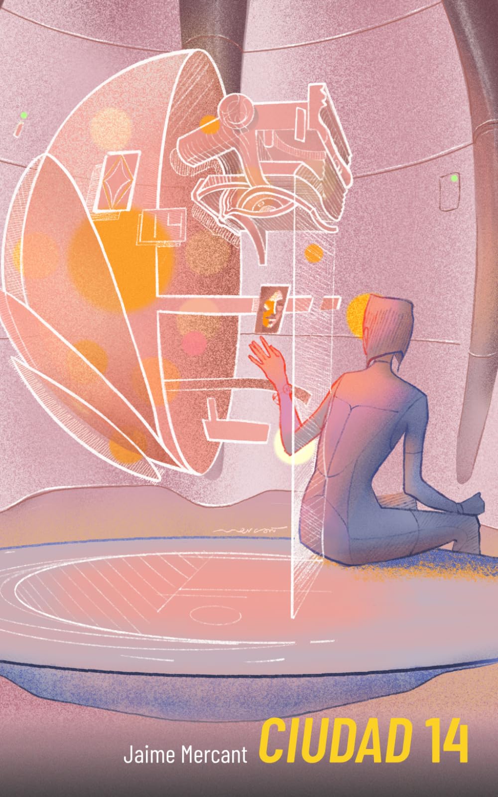 Ciudad 14: Una ciudad perfecta creada por una IA general. Un antiguo linaje de bodegueros. Robots gigantes. Tecnología y espiritualidad. Una novela de Sci-Fi elegante.