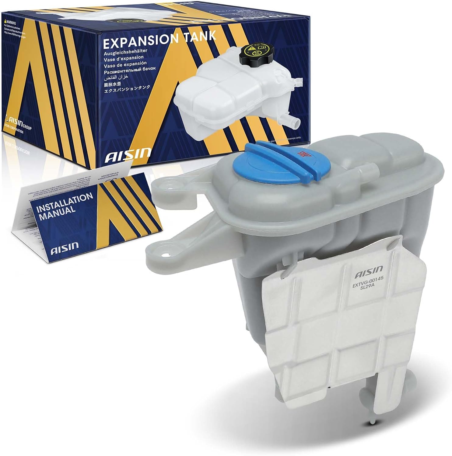 AISIN AFTERMARKET EXTVG-00145 Coolant Reservoir Tank with Cap & Sensor