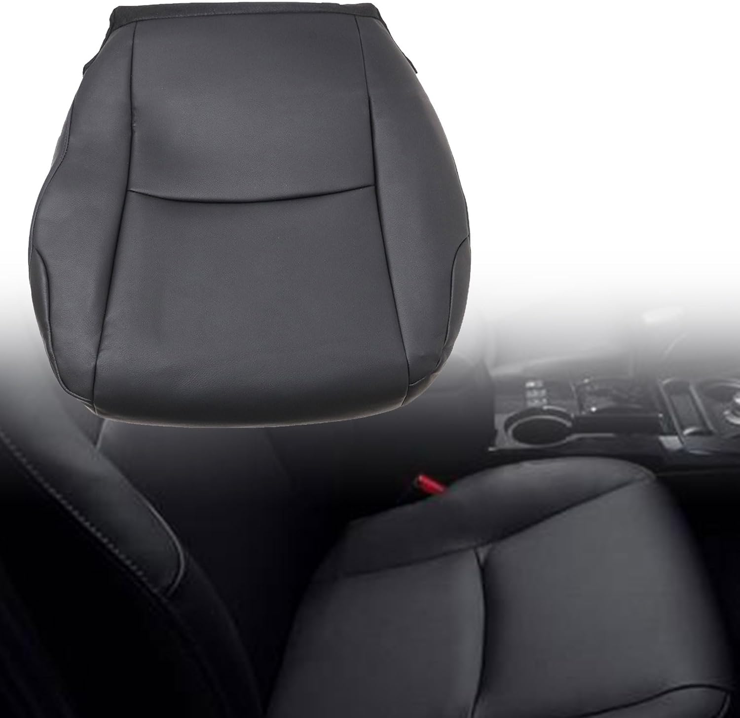 Driver Side Bottom Microfiber Leather Seat Cover Black #13 Compatible with Toyota 4Runner 2010 2011 2012 2013 2014