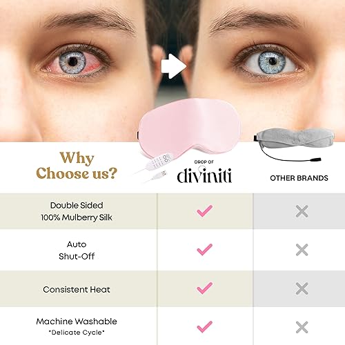 Miniatura 6 de Máscara de ojos térmica para alivio de ojos secos, tratamiento de ojos de orzuelo, máscara de ojos sinusal, máscara de ojos eléctrica para ojos