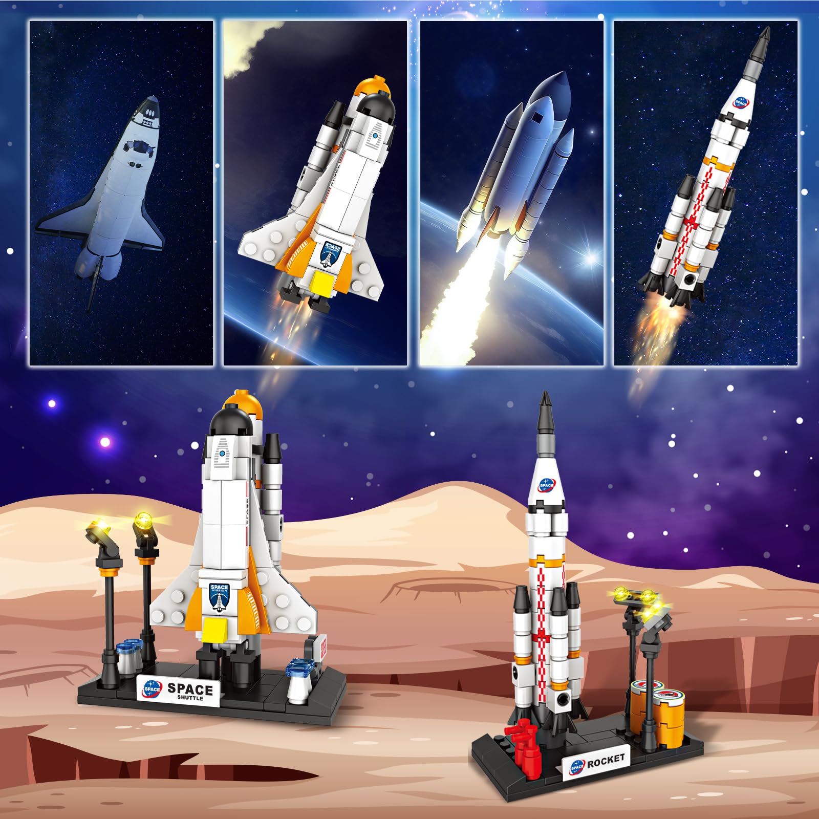 Amazon.co.jp: 宇宙探査シャトルおもちゃ レゴスペースに対応 宇宙船