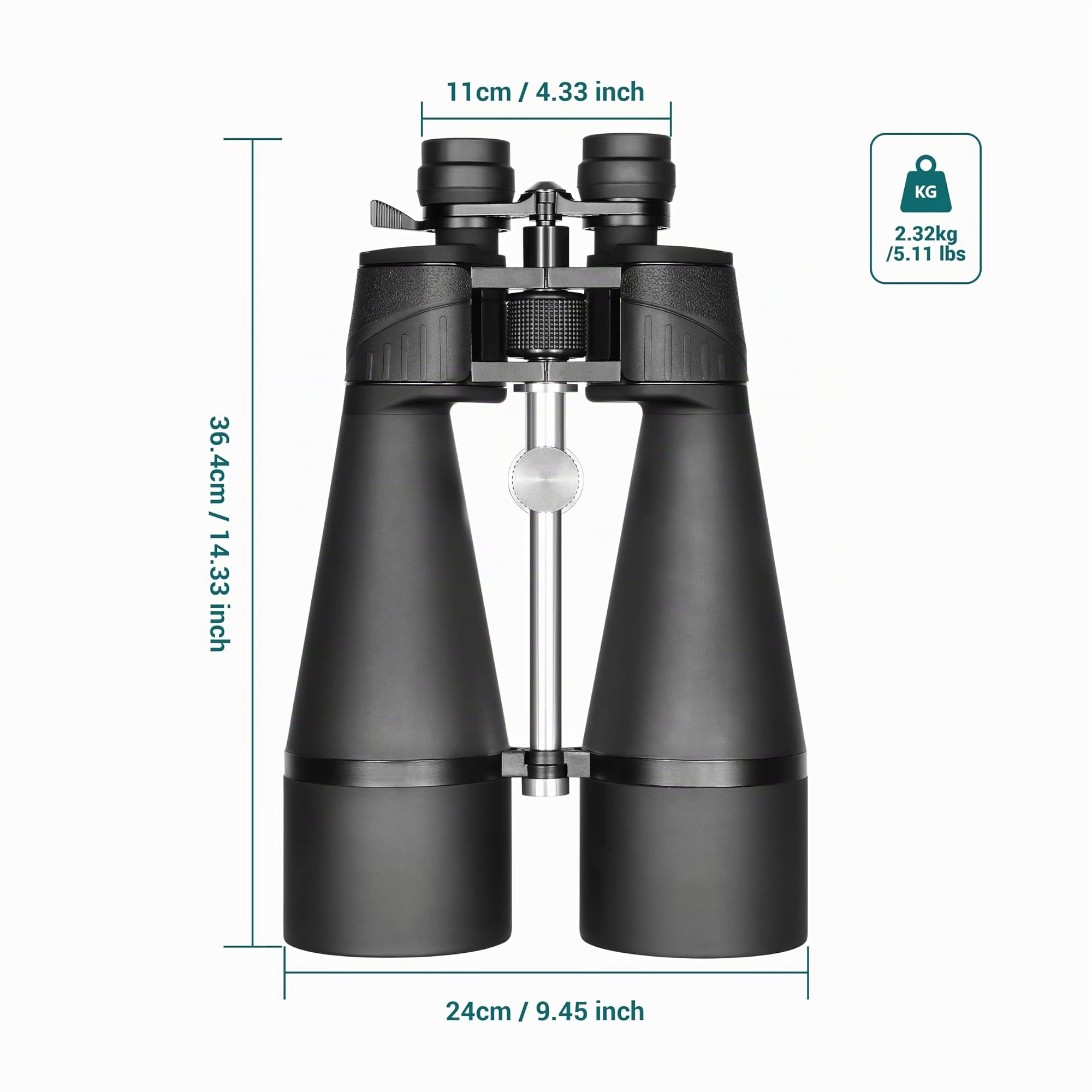 ESSLNB 15-30X80 Jumelles Astronomiques avec Trépied Intégré, Jumelles Géantes Grossissement Variable avec Adaptateur Téléphone, Prisme Bak-4 FMC pour Observation des Étoiles, Oiseaux et Chasse