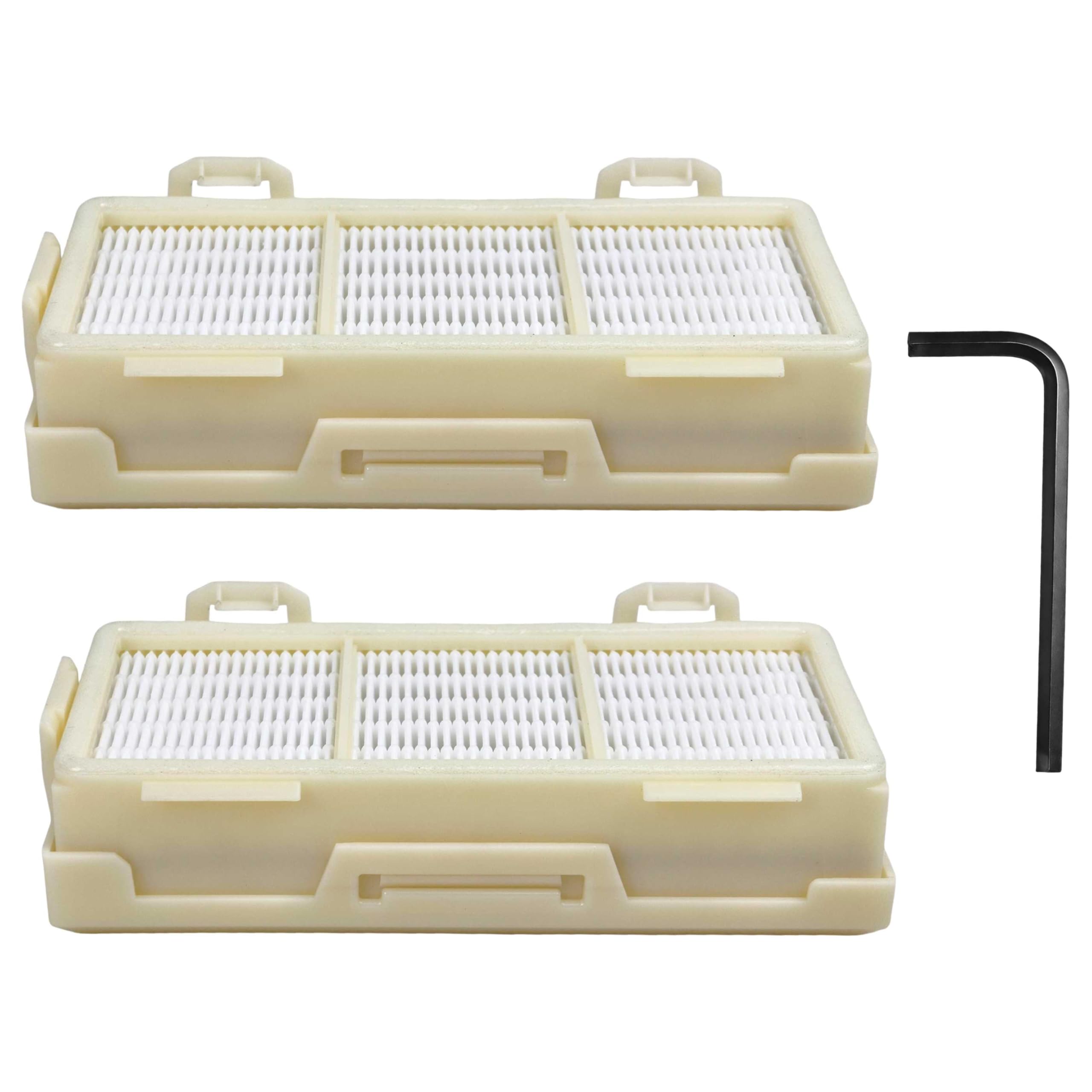 vhbw 4x Filtro HEPA compatibile con Dyson Airblade V HU02, AB12 asciugatore per mani - H13, giallo
