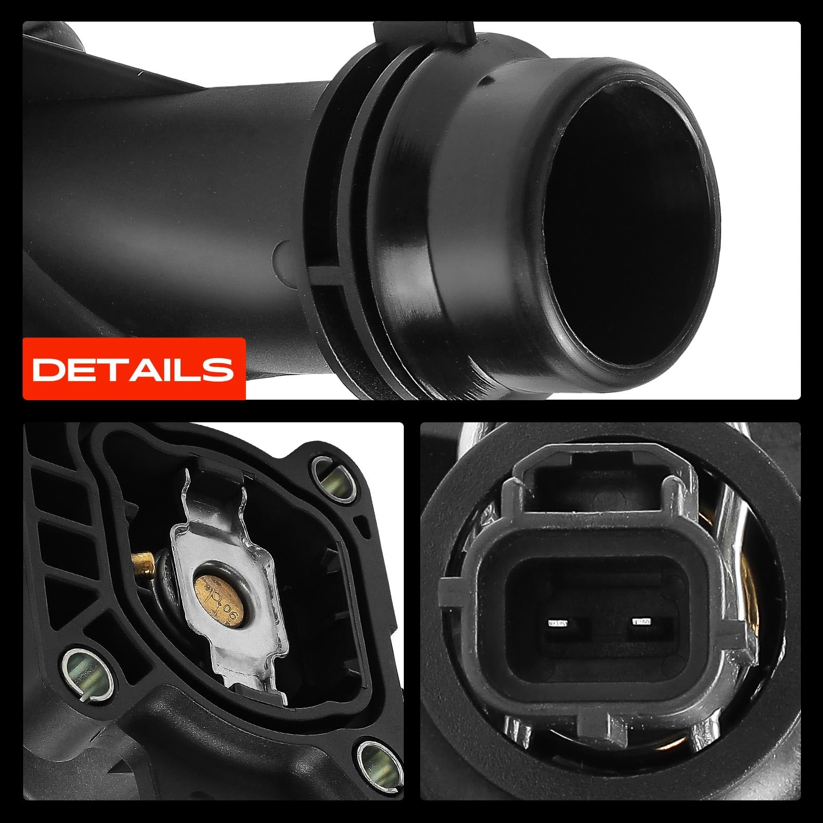 Frankberg Refrigerante del Termostato Compatibile con C30 533 2.0L 2010-2012 C70 II Cabriolet 542 2.0L 2010-2013 S40 II 544 2.0L 2010-2012 S60 II 134 2.0L 2.4L 2010-2018 Replace# 31293556