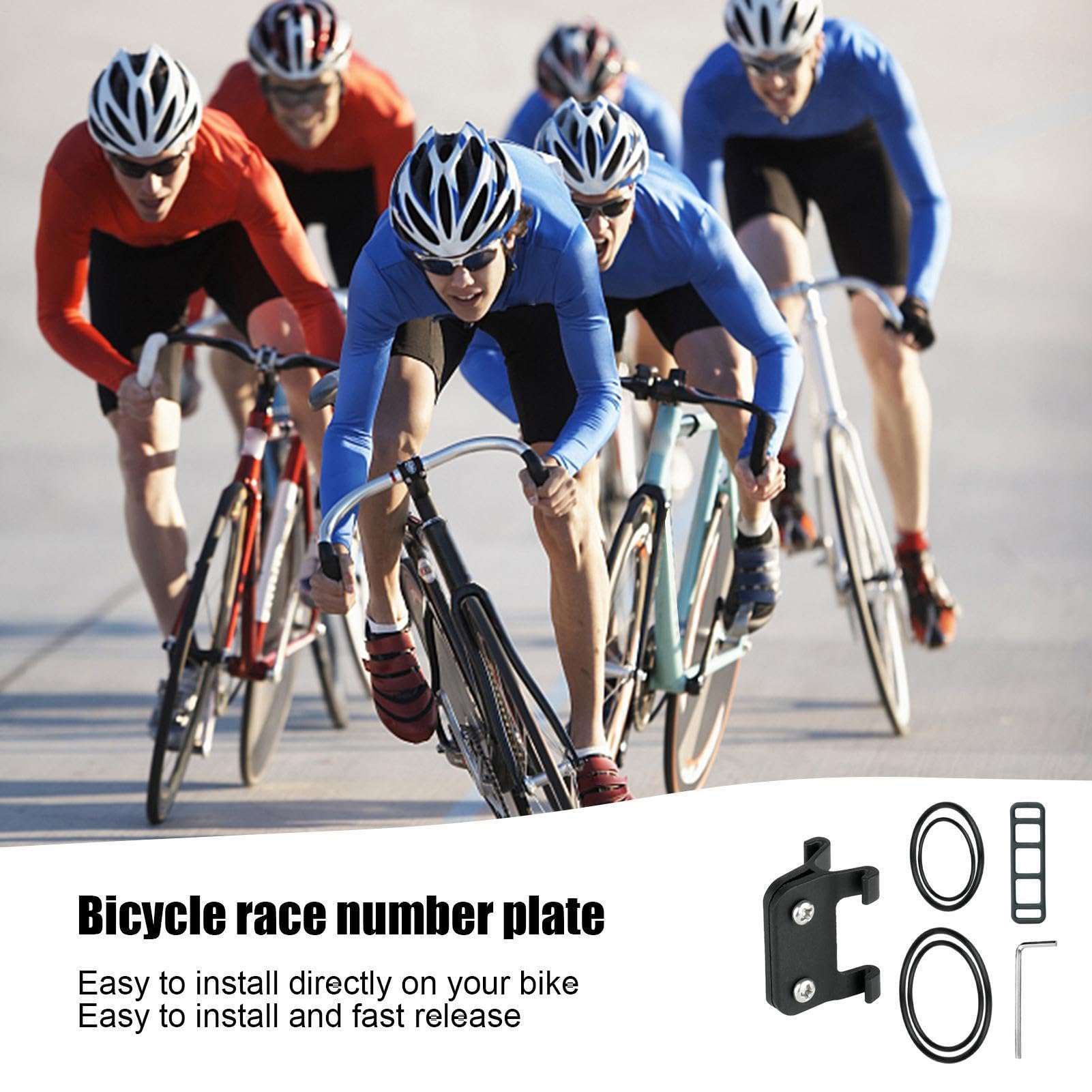 Soporte Dorsales Competición PVC Portanúmeros BTT Placa Bicicleta Montaña Carretera Plegables Accesorios Ciclismo