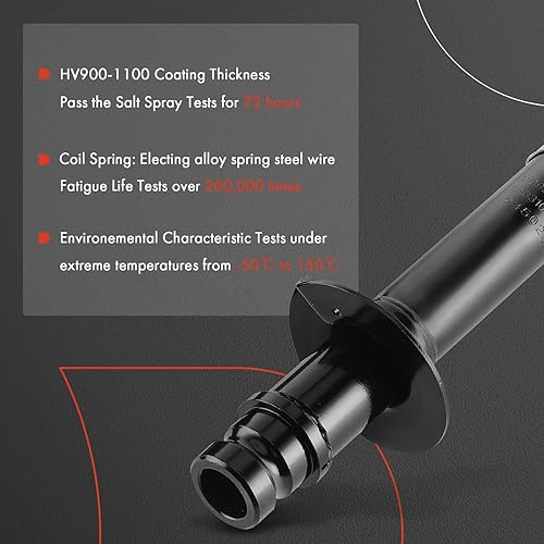 Miniatura 4 de A-Premium Amortiguador delantero compatible con Chevrolet Trailblazer, SSR y GMC Envoy y Buick Rainier y Isuzu Ascender y Oldsmobile Bravada y Saab