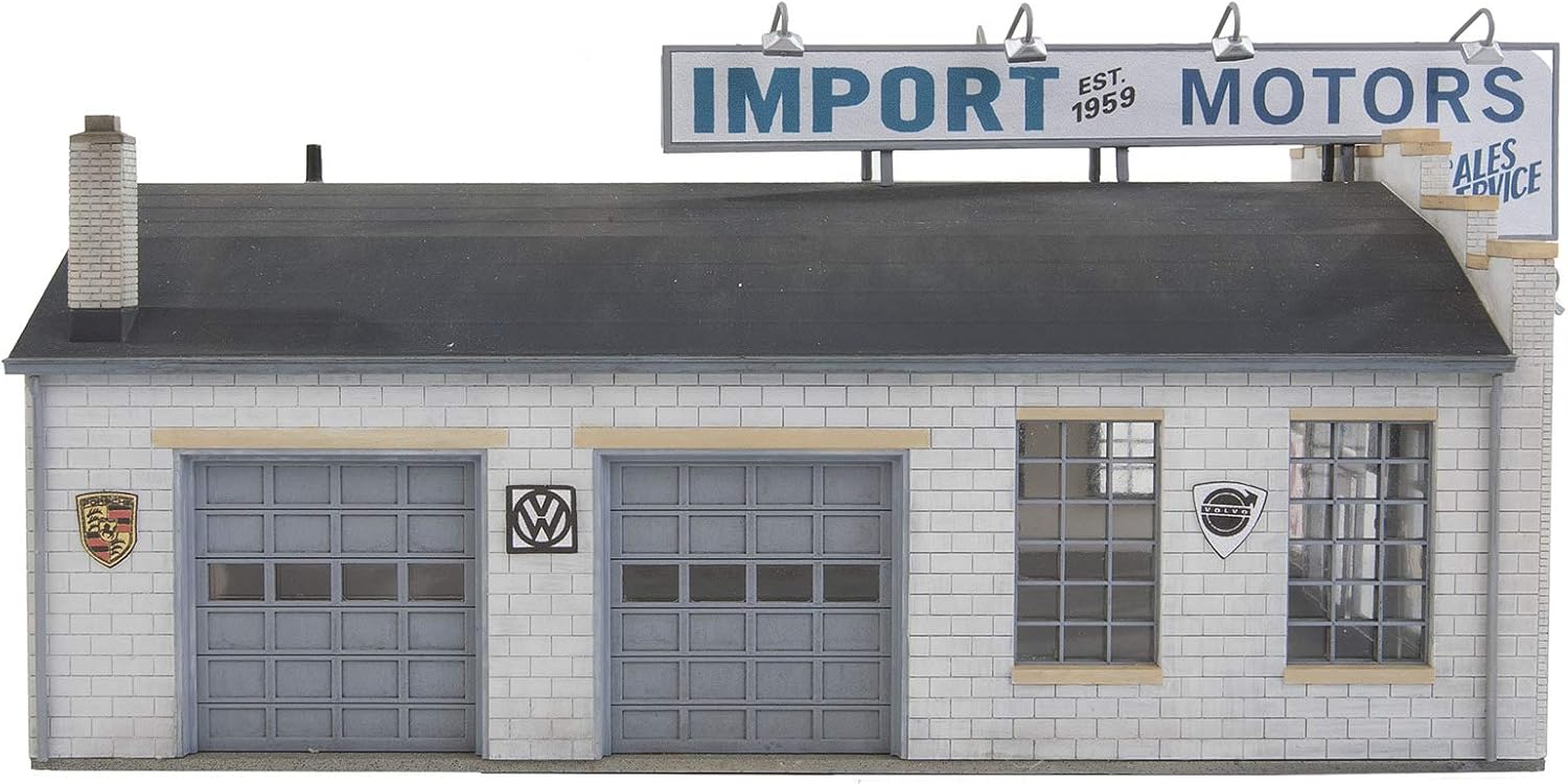 Walthers Cornerstone Import Motors 933-4023 HO Scale Model Railroad - Structure Kit