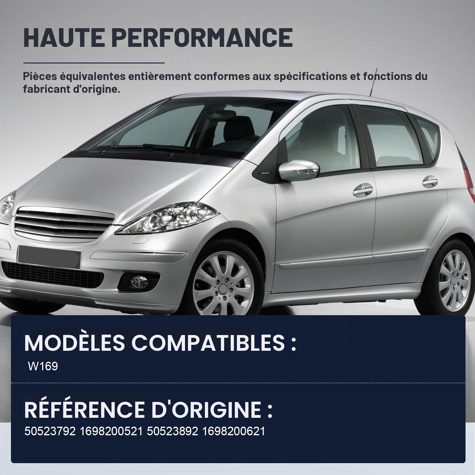 2X Clignotant de rétroviseur blanc W169 Classe A W245 Classe B 50523792 1698200521