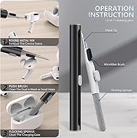 Vista 7 de Almohadillas de repuesto de espuma viscoelástica compatibles con AirPods Pro de 2ª/1ª generación, con orificio de reducción de ruido y pantalla