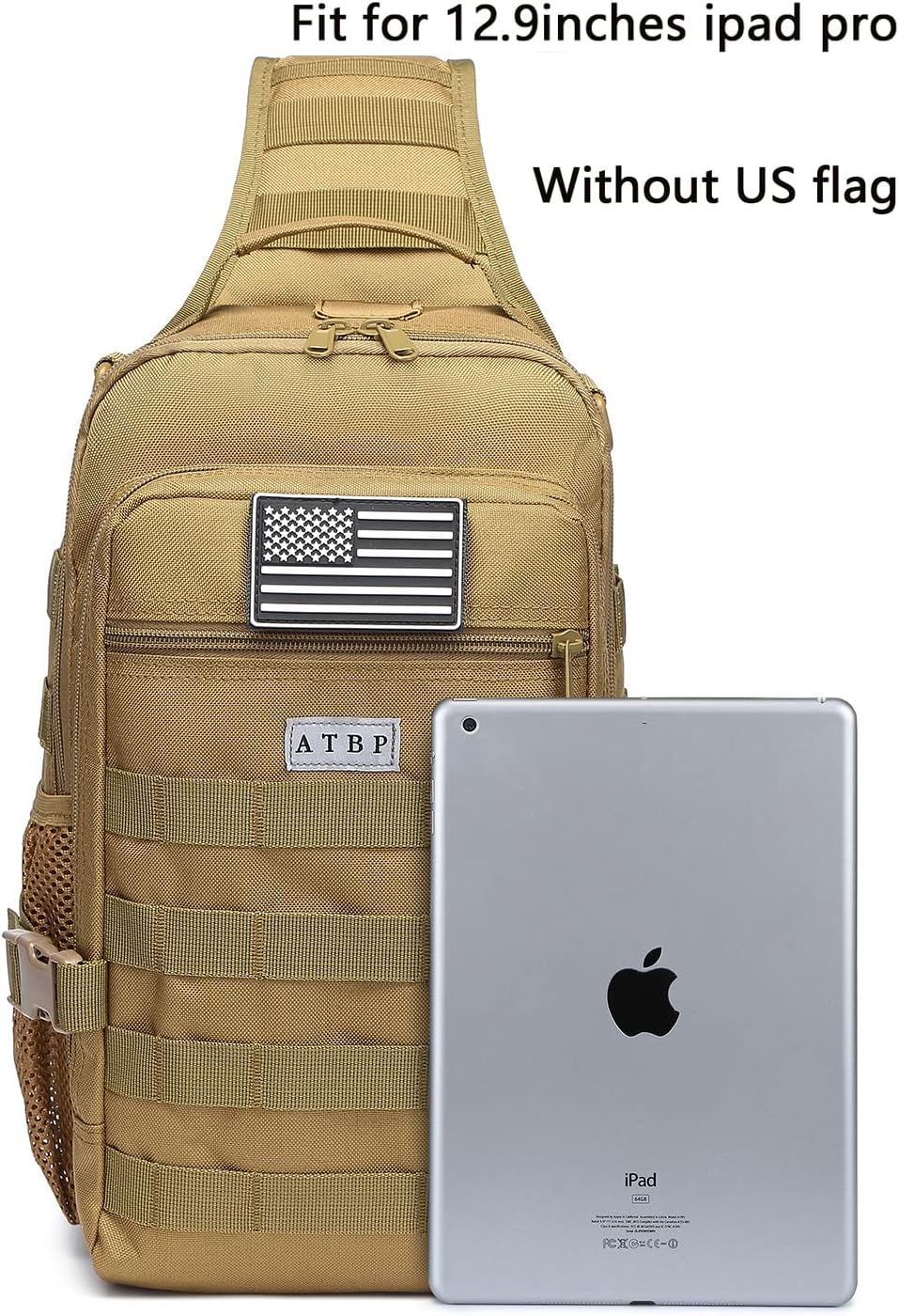 ATBP Tactical Crossbody Sling Backpack Militray Shoulder Holster Bag For Men Concealed Carry Chest Pack Hiking Daypack 20L - Image 2